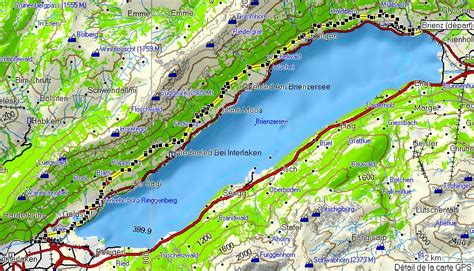 lac de brienz suisse carte